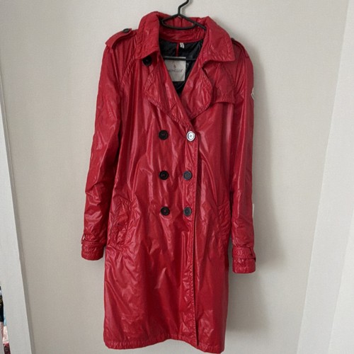 Moncler trench cappotto rosso - cappotto,